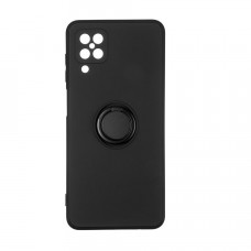 Силиконовая накладка Ring Case для Samsung A12/A127 2021 Black