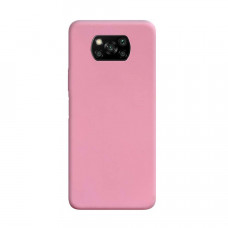 Силіконова накладка Silicone Case для Xiaomi Poco X3 Pink