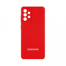 Силиконовая накладка Silicone Case для Samsung A52/A525 2021 Red