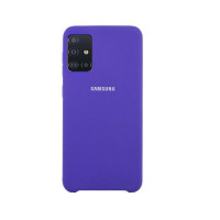Силіконова накладка Silicone Case для Samsung A51/A515 2020 Violet