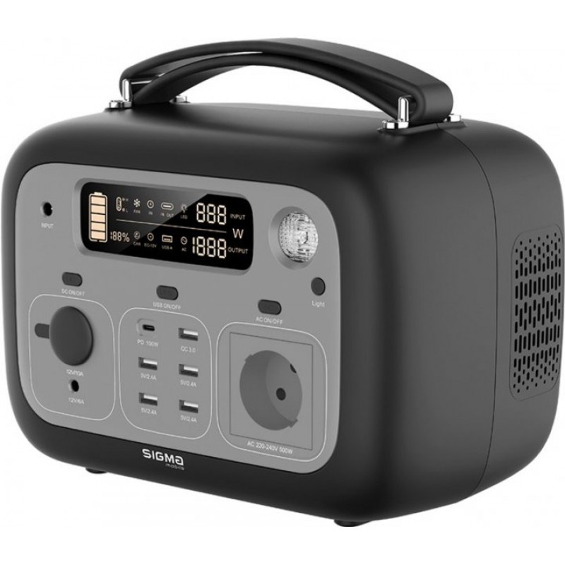 Зарядна станція Sigma mobile X-Power SI140APS Black-Grey (4827798424513)
