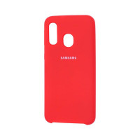 Силіконова накладка Silicone Case для Samsung A40 2019 A405 Red