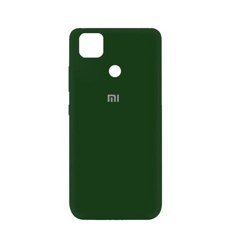 Силиконовая накладка Soft Silicone Case для Xiaomi Redmi 9C Dark Green