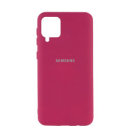 Силіконова накладка Silicone Case для Samsung A12/A125 2021 Rose Red