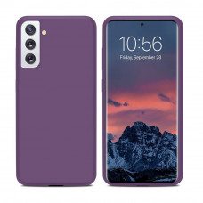 Силиконовая накладка Soft Silicone Case для Samsung S21 Plus 2021 Purple
