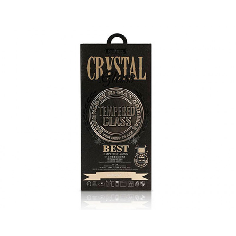 Силиконовая накладка Remax Crystal Set iPhone 6 Black (стекло + чехол)