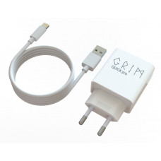 Сетевое зарядное устройство Grim Quick Pro CQP0119T Travel Charger+Lightning