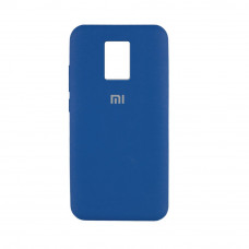 Силиконовая накладка Silicone Case для Xiaomi Redmi Note 9 Pro/ Note 9S Blue