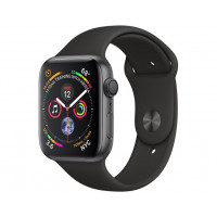Apple Watch Series 4 GPS 40mm Space Gray Aluminum Case with Blaсk Sport Band (MU662)