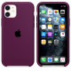 Силіконова накладка Silicone Case для iPhone 11 Marsala