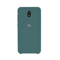 Силиконовая накладка Silicone Case для Xiaomi Redmi 8A Green pine