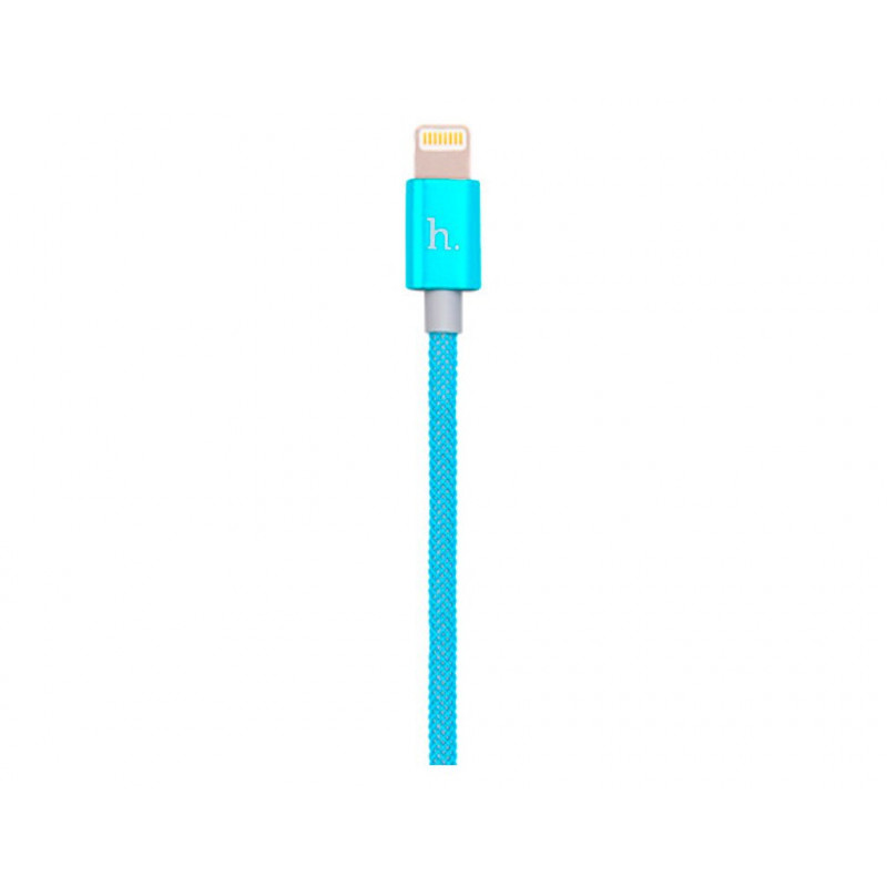 USB-кабель HOCO UPL09 Metal Carbon Lightning Blue