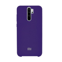 Силиконовая накладка Silicone Case для Xiaomi Redmi Note 8 Pro Violet