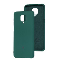Силіконова накладка Soft Silicone Case для Xiaomi Redmi Note 9 Pro/Note 9S Dark Green