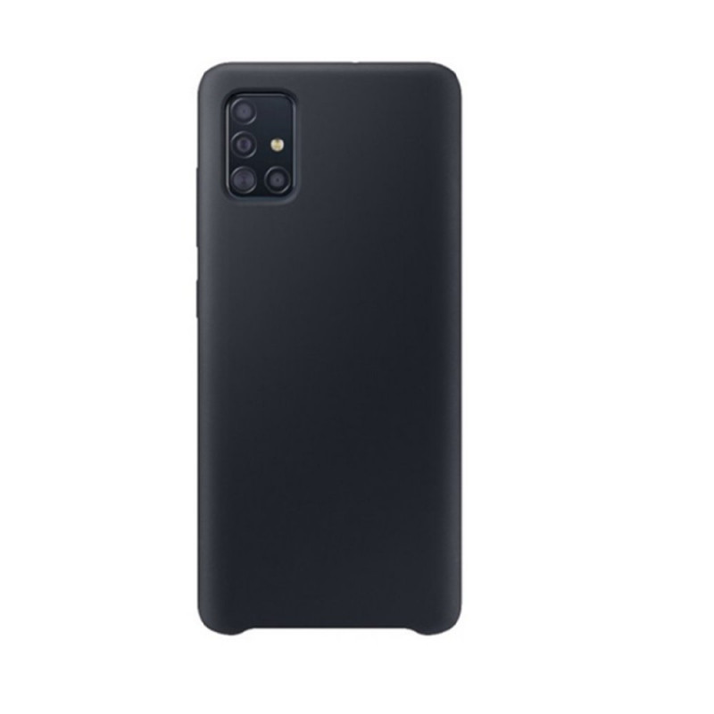 Силиконовая накладка SMTT- Soft Touch для Samsung A71/A715 Black