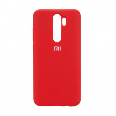 Силиконовая накладка Silicone Case для Xiaomi Redmi Note 8 Pro Red