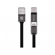 USB-кабель NILLKIN Plus Cable - 1M Black (Lightning/Micro USB)