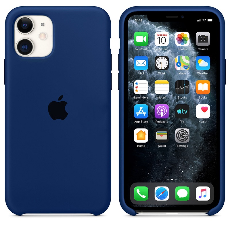 Силіконова накладка Silicone Case для iPhone 11 Dark Blue