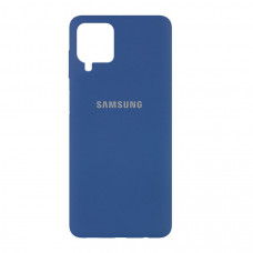 Силіконова накладка Silicone Case для Samsung A22/A225 2021 Navy Blue