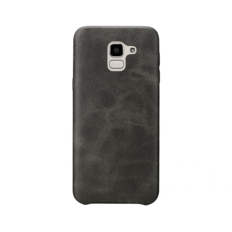 Кожанная накладка T-PHOX Samsung A6 2018/A600 Vintage Brown