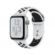 Apple Watch Series 4 GPS 40mm Silver Aluminum Case with Pure Platinum/Black Nike Sport Band (MU6H2)