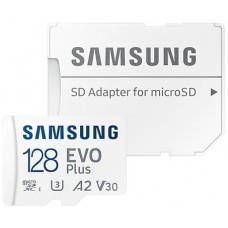 Карта пам'яті Samsung microSDXC 128GB EVO PLUS A2 V30 + адаптер SD (MB-MC128KA/RU)