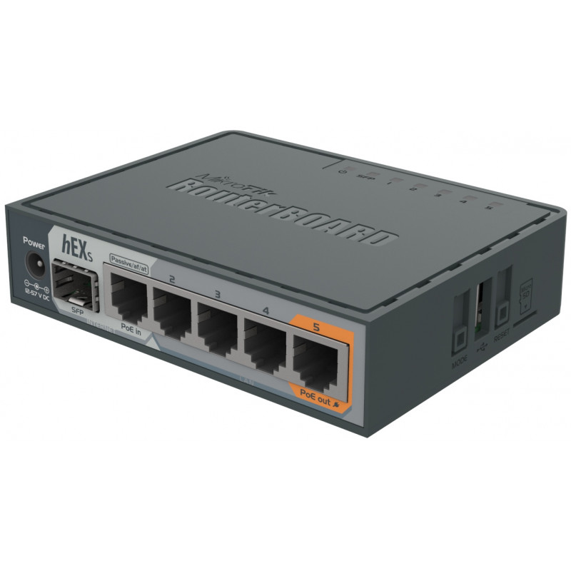 Маршрутизатор MikroTik hEX S 5xGE (RB760IGS)