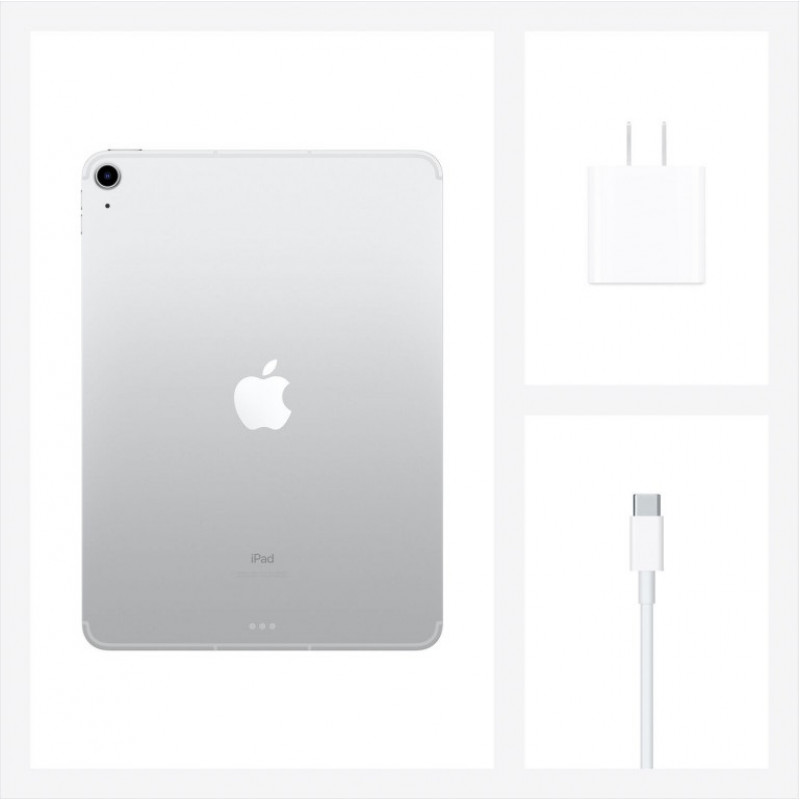 Планшет Apple iPad Air 4 10.9 2020 Wi-Fi + Cellular 256GB Silver (MYJ42)