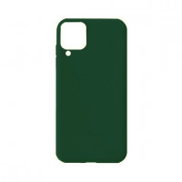 Силиконовая накладка Soft Silicone Case для Samsung A12 2021 Dark Green