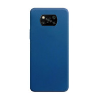 Силиконовая накладка Silicone Case для Xiaomi Poco X3/X3 Pro Navy Blue