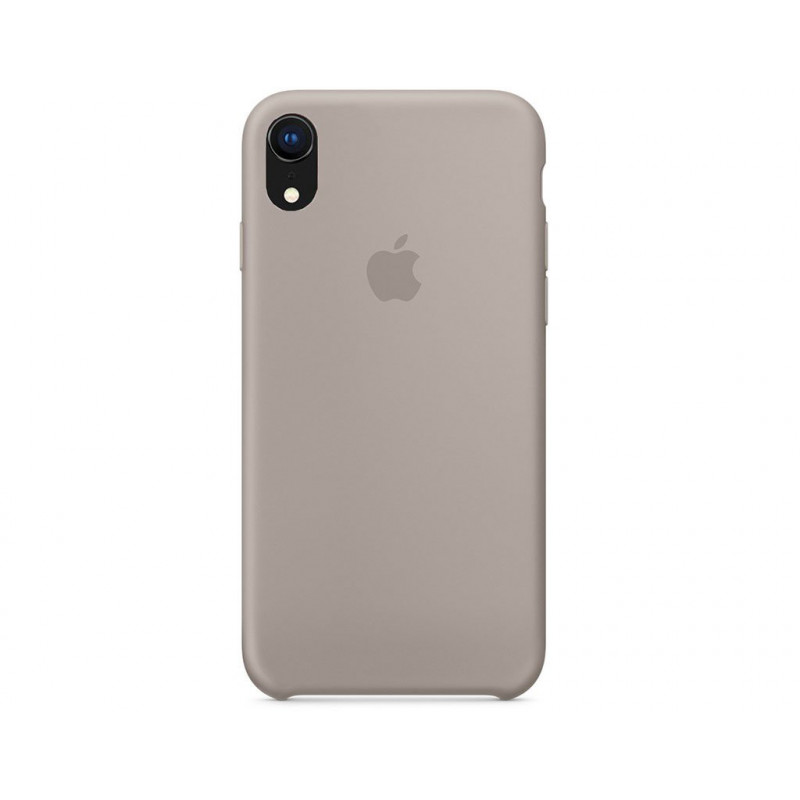Силіконова накладка Silicone Case для iPhone XR Pebble