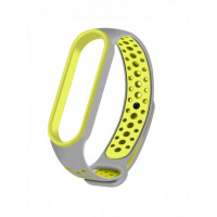 Ремінець для Xiaomi Mi Band 5/6 Sport Grey/Yellow