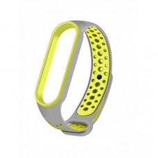 Ремінець для Xiaomi Mi Band 5/6 Sport Grey/Yellow