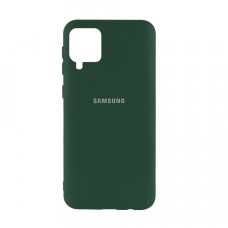 Силиконовая накладка Silicone Case для Samsung A12/A125 2021 Pine Green