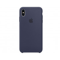 Силиконовая накладка для Apple iPhone X/XS Silicone Case Midnight Blue