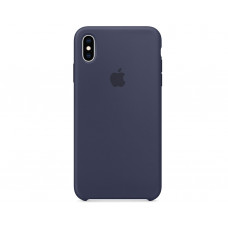 Силіконова накладка для iPhone X/XS Silicone Case Midnight Blue