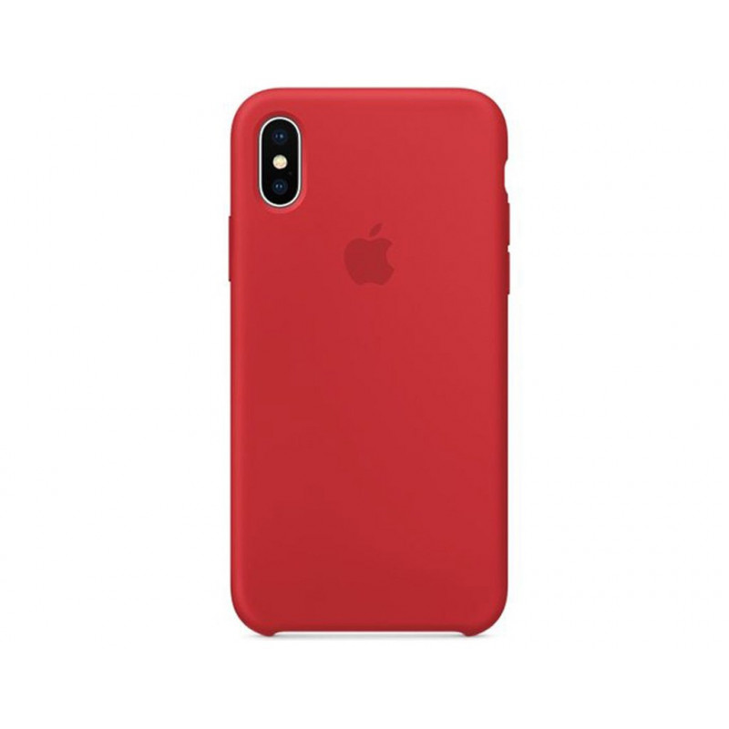 Накладка Silicone Case Original iPhone X Red