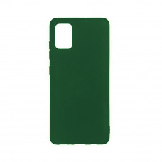 Силиконовая накладка Soft Silicone Case для Samsung A03s/A037 2021 Dark Green
