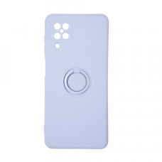 Силиконовая накладка Ring Case для Samsung A12/A127 2021 Purple