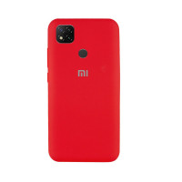 Силиконовая накладка Silicone Case для Xiaomi Redmi 9C Red
