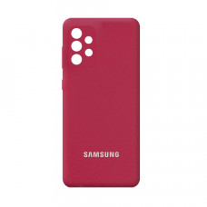 Силіконова накладка Silicone Case для Samsung A52/A525 2021 Rose Red