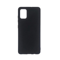 Силиконовая накладка Soft Silicone Case для Samsung A02s 2021 Black