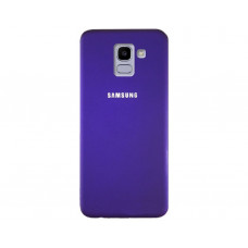 Силиконовая накладка Silicone Case для Samsung J6 2018 J600 Violet