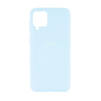 Силиконовая накладка Silicone Case для Samsung A12/A125 2021 Azure