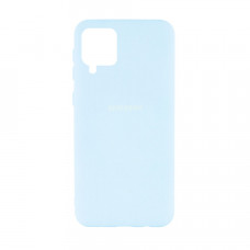 Силиконовая накладка Silicone Case для Samsung A12/A125 2021 Azure