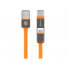 USB-кабель NILLKIN Plus Cable - 1M Orange (Lightning/Micro USB)