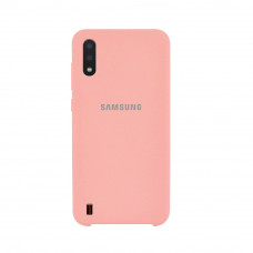 Силіконова накладка Silicone Case для Samsung A01 2020 A015 Peach