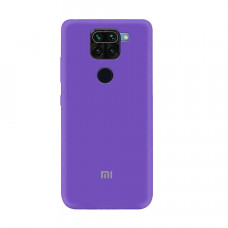 Силиконовая накладка Soft Silicone Case для Xiaomi Redmi Note 9 Pro/ Note 9 Violet