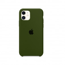 Силіконова накладка Silicone Case для iPhone 11 Green Army