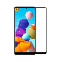 Защитное стекло Full Glue для Samsung A21s/A217 5D Black